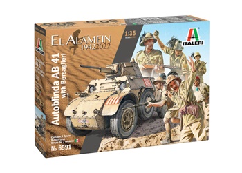 Autoblinda AB41 El Alamein 1942-2022. Kit plástico escala 1/35.