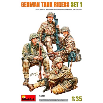 German tank riders set 1, escala 1/35.