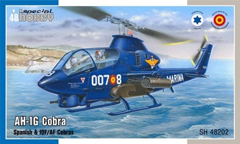 AH-1G Cobra Spanish IDF/AF Cobras. Kit plástico escala 1/48.