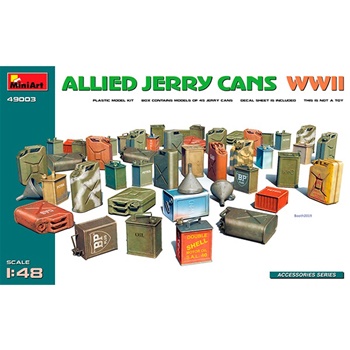 Allied jerry cans WWII, escala 1/48.