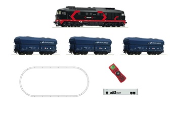 Set digital z21 start: Locomotora diésel serie 232 con tren de mercanc