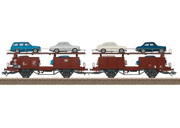 Vagón de transporte de coches tipo Laaes 541 de la DB.