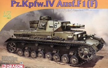 Pz. Kpfw. IV Ausf. F1. Kit plástico escala 1/72.