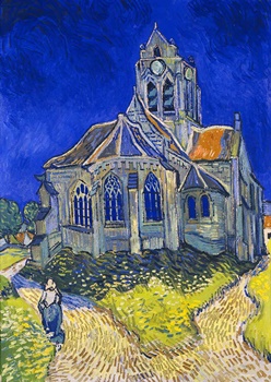 La iglesia en Auvers-sur-oise, Vincent Van Gogh.