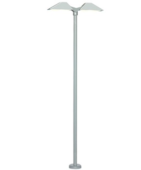 Farola doble moderna con luz LED blanca, 105mm.