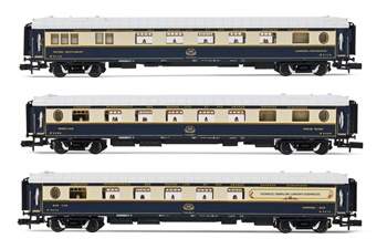 Set de tres coches para el tren "Venice Simplon Orient Express"