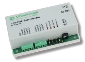LocoNet Servomodul con cable.