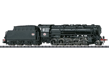 Locomotora de vapor con ténder de la serie 150 X de la SNCF, época III