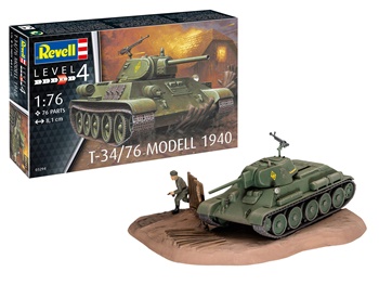 T-34/76 Modell 1940. Kit plástico escala 1/76.