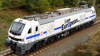 Locomotora eléctrica 6007 "I am European" de la DB Cargo, época VI. Di