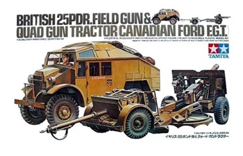 25PDR. Field gun & quad gun tractor.