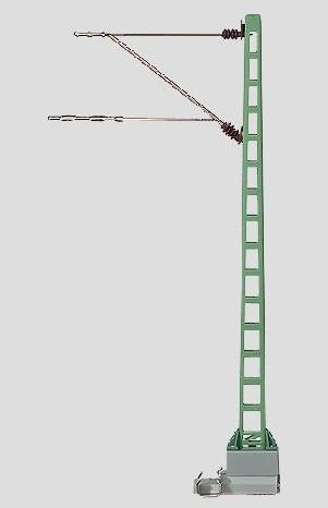 Poste de catenaria con 1 brazo para puentes.