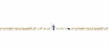 Set de ovejas con pastor, 37 figuras.