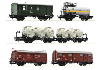 Set de vagones de mercancías DB, época IV.