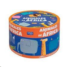 Animales de ÁFRICA: Libro + puzle gigante.