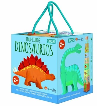 Dinosaurios, 10 cubos educativos.