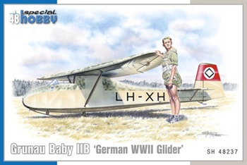 Grunau Baby IIB German WWII Glider. Escala 1/48.