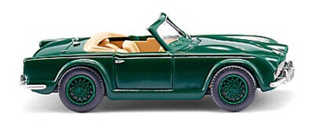 Triumph TR4 color verde.