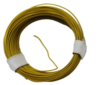 Cable para conexiones superfino color amarillo.