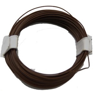 Cable para conexiones superfino color marrón.