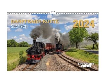 Calendario 2024 Dampfbahn Route Sachsen.