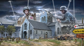 Set de Batalla 6 de junio de 1944 Sainte-Mere-Eglise.