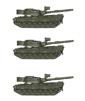 Set de 3 Leopard 1A1. Escala Z.
