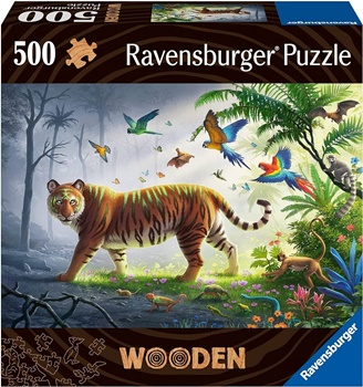 Jungle Tiger, 500 piezas de madera.