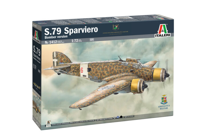 S.79 Sparviero Bomber version. Kit de plástico escala 1/72.