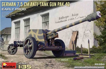 German 7.5cm anti-tank gun pak 40.