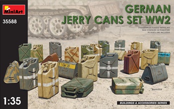 German jerry cans WWII, escala 1/35.
