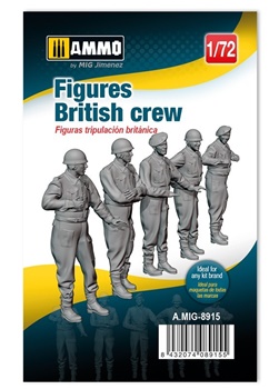Figuras British crew, escala 1/72.