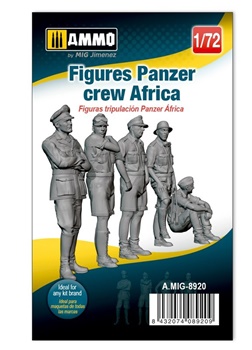 Figures Panzer crew Africa. Escala 1/72.