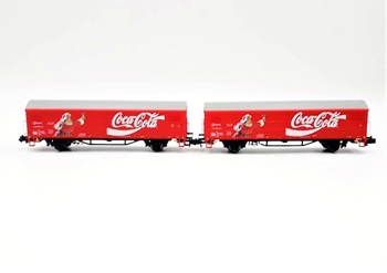 Set de dos vagones JPD Coca-Cola, época IV.