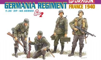German regiment France 1940, 1/35.