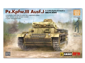 Pz. Kpfw. III Ausf. J, kit escala 1/35.