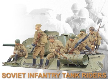 Soviet Infantry tank riders. Kit de plástico escala 1/35.
