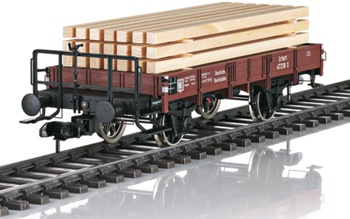 Vagón con carga de madera DRG, época II