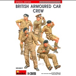British armoured car crew, escala 1/35.