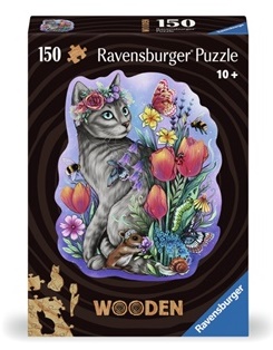 Gato, puzzle de 150 piezas de madera.