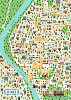 Mapa de Sevilla, 1000 piezas.
