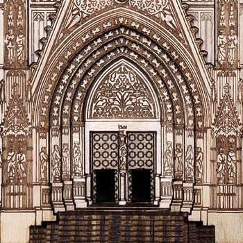 Fachada de la Catedral de Barcelona.