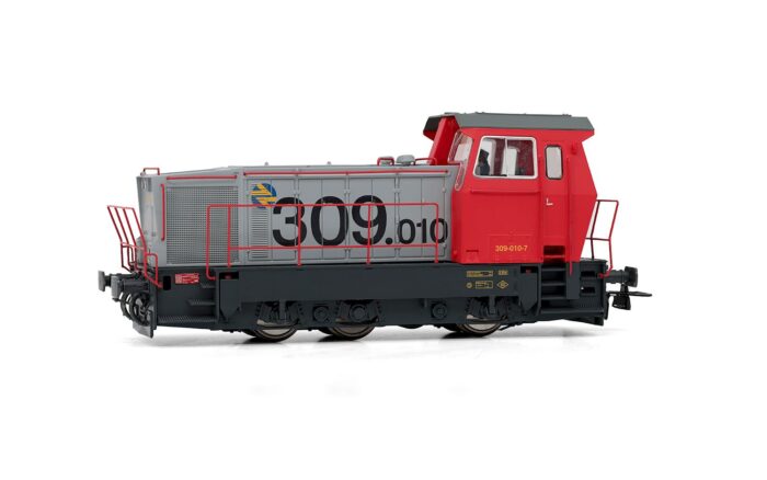 Locomotora de maniobras diésel 309 RENFE, época IV-V. Digital con Soni