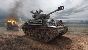M4A3E8 Sherman Fury, escala 1/35.