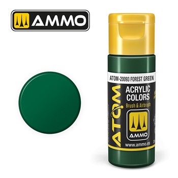 ATOM COLOR Forest green, 20ml.