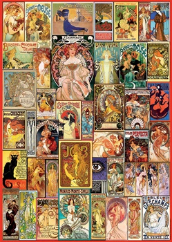 Collage Art Nouveau, 1000 piezas.