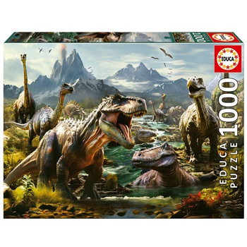 Dinosaurios feroces, 1000 piezas.