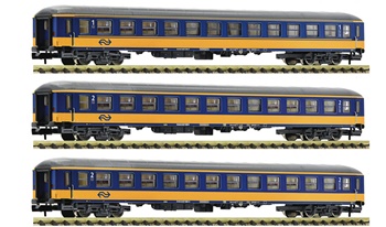 Set de tres vagones de tren expreso, tipo ICK (ex Bm 235, DB AG), de l