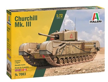 Churchill Mk. III. Kit de plástico escala 1/72.