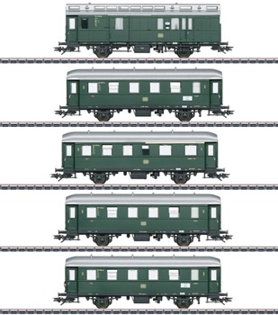 Set de cinco coches de pasajeros de la DB.